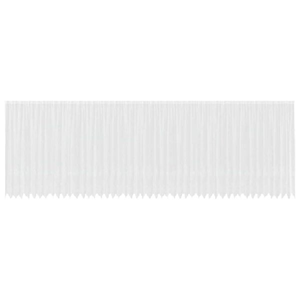 vidaXL Csipk&eacute;s F&uuml;gg&ouml;ny f&uuml;gg&ouml;ny&ouml;kkel Feh&eacute;r 245 x 1200 cm Poli&eacute;szter