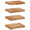 vidaXL 4 db olajbevonat&uacute; t&ouml;m&ouml;r ak&aacute;cfa f&uuml;ggőpolc 60 x 20 x 4 cm