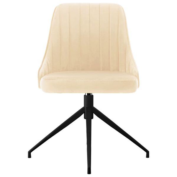 vidaXL 4 db kr&eacute;msz&iacute;nű b&aacute;rsony &eacute;tkezősz&eacute;k