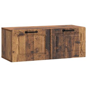 vidaXL Fali TV szekr&eacute;ny Antik Fa 78,5 x 31 x 30 cm Szerelt Fa