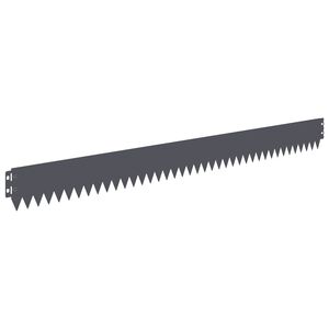 vidaXL Fűszeg&eacute;lyez&eacute;s 20 db 103 x 10 cm Ac&eacute;l Antracitsz&uuml;rke