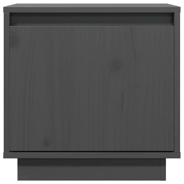 vidaXL sz&uuml;rke t&ouml;m&ouml;r fenyőfa &eacute;jjeliszekr&eacute;ny 40 x 30 x 40 cm