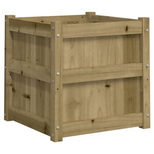 vidaXL impregn&aacute;lt fenyőfa kerti vir&aacute;gl&aacute;da 50x50x50 cm