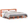 vidaXL viaszbarna t&ouml;m&ouml;r fenyőfa &aacute;gy matrac n&eacute;lk&uuml;l 200 x 200 cm