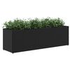 vidaXL 2 db fekete polyrattan kerti &uuml;ltetől&aacute;da 3 cser&eacute;ppel 105x30x32cm