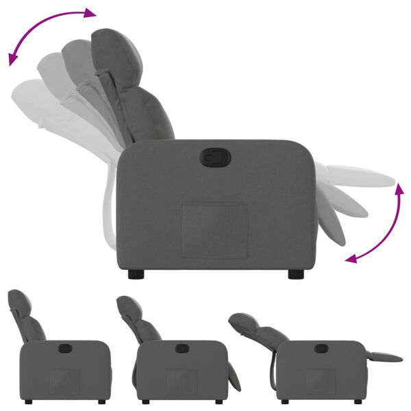 vidaXL s&ouml;t&eacute;tsz&uuml;rke sz&ouml;vet d&ouml;nthető fotel