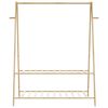 vidaXL bambusz ruhaállvány polcokkal 132 x 45,5 x 150,5 cm