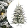 vidaXL Műanyag Hajtogat&oacute;s Kar&aacute;csonyfa Feh&eacute;r 150 cm PE &eacute;s PVC