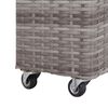 vidaXL sz&uuml;rke polyrattan kerti magas&aacute;gy&aacute;s 4 kasp&oacute;val 80 x 22 x 79 cm