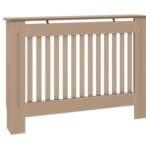 vidaXL Radiátor fedezék 2 pcs Barna 112 x 19 x 81,5cm Faanyag