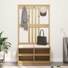 vidaXL SANDNES tömör fenyőfa előszobafa 87x40x159,5 cm