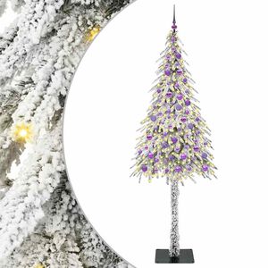 vidaXL Kar&aacute;csonyfa 300 LED-del &aacute;llv&aacute;nnyal Feh&eacute;r 210 cm PE &eacute;s Ac&eacute;l