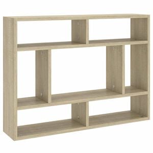 vidaXL sonoma t&ouml;lgy szerelt fa fali polc 75 x 16 x 55 cm
