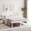 vidaXL Small Double feh&eacute;r t&ouml;m&ouml;r fenyőfa &aacute;gy időseknek 120 x 190 cm