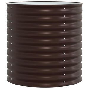 vidaXL Emelt &Aacute;gy Barna 80 x 80 x 81 cm Ac&eacute;l