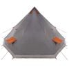 vidaXL Családi Tipi sátor tetővel Szürke és narancs 560 x 560 x 300 cm