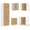 vidaXL Konyhaszekr&eacute;ny Lucca 2 pcs Barna 80 x 46 x 81.5 cm Faanyag