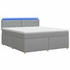 vidaXL Boxspring &aacute;gy matraccal Vil&aacute;gossz&uuml;rke 160 x 200 cm Sz&ouml;vet