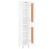 vidaXL magasf&eacute;nyű feh&eacute;r szerelt fa magasszekr&eacute;ny 34,5 x 34 x 180 cm