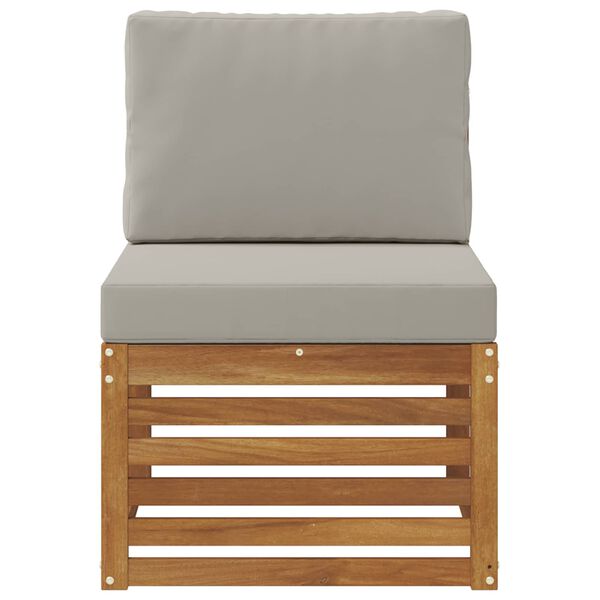 vidaXL K&uuml;lt&eacute;ri k&ouml;z&eacute;pső kanap&eacute; T&ouml;m&ouml;r Ak&aacute;cfa Term&eacute;szetes