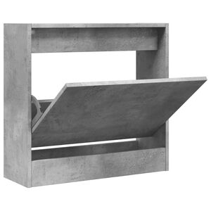 vidaXL betonsz&uuml;rke szerelt fa cipőszekr&eacute;ny 60 x 21 x 57 cm