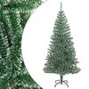 vidaXL z&ouml;ld műkar&aacute;csonyfa h&oacute;val 210 cm
