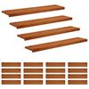 vidaXL L&eacute;pcsőfok 20 db 110 x 25 x 2 cm Barna T&ouml;m&ouml;r T&ouml;lgyfa
