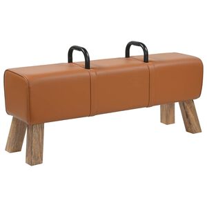 vidaXL pad Barna 110 x 30 x 45 cm Val&oacute;di Bőr