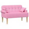 vidaXL Gombra tűz&ouml;tt loveseat R&oacute;zsasz&iacute;n 120 x 65 x 79 cm Sz&ouml;vet