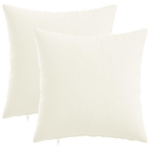 vidaXL P&aacute;rna huzat 2 db HEERLEN Feh&eacute;r 30 x 30 cm Sz&ouml;vet