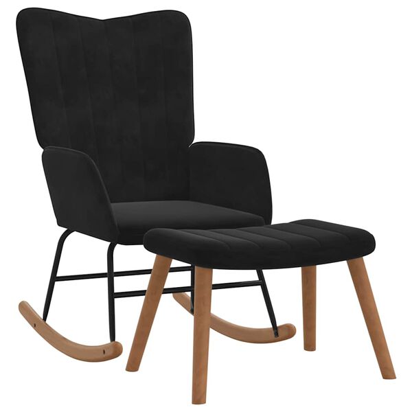 vidaXL fekete b&aacute;rsony hintasz&eacute;k l&aacute;btart&oacute;val