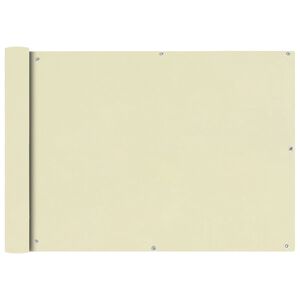 vidaXL 75x400 cm kr&eacute;m Oxfrod sz&ouml;vetű erk&eacute;ly ablak s&ouml;t&eacute;t&iacute;tő