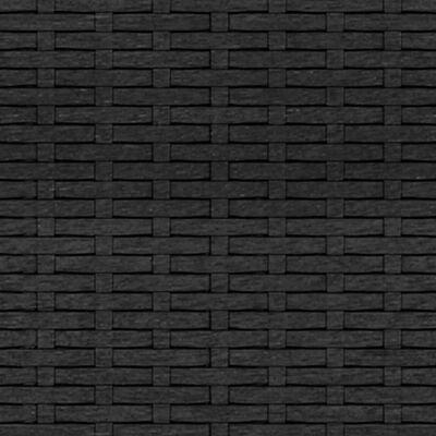 vidaXL 2 részes fekete polyrattan kerti ülőgarnitúra párnákkal