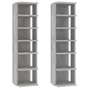 vidaXL 2 db betonsz&uuml;rke cipősszekr&eacute;ny 27,5 x 27 x 102 cm
