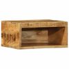 vidaXL t&ouml;m&ouml;r nyers mang&oacute;fa falra szerelhető TV-szekr&eacute;ny 40x30x19 cm