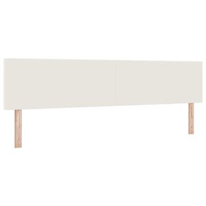 vidaXL Fejt&aacute;mla fejt&aacute;ml&aacute;val Kr&eacute;m 200 cm Műbőr