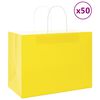 vidaXL 50 db s&aacute;rga pap&iacute;rzacsk&oacute;k foganty&uacute;kkal 32x17x25 cm