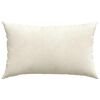 vidaXL Kanapé párnák 2 pcs Krém 50 x 30 cm Bársonyos szövet