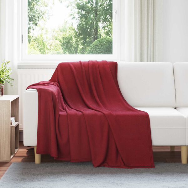 vidaXL Takar&oacute;k 24 pcs Bordeaux piros 200 x 150 cm Gyapj&uacute;