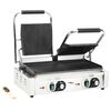 vidaXL dupla kontaktgrill rozsdamentes ac&eacute;lb&oacute;l 3600 W 57x30,5x20 cm