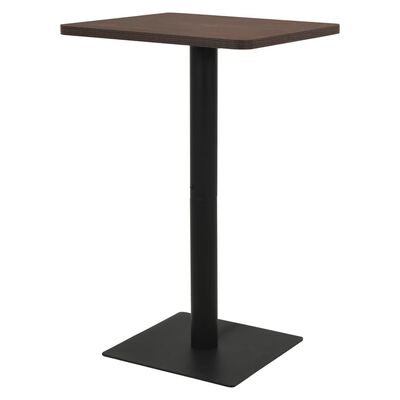 vidaXL sötétbarna bisztróasztal 78,5 x 78,5 x 107 cm
