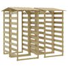 vidaXL 4 db impregn&aacute;lt fenyőfa pergola tetővel 100 x 90 x 200 cm