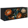 vidaXL Fals&iacute;that&oacute; TV Szekr&eacute;ny LOCHEM 102 x 33 x 40 cm Fekete T&ouml;lgy
