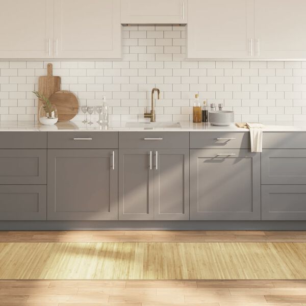 vidaXL n&eacute;gysz&ouml;gletű vil&aacute;gos term&eacute;szetes bambusz szőnyeg 70 x 400 cm