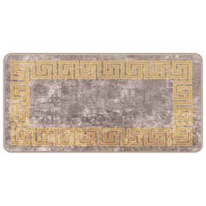 vidaXL Szőnyeg fut&oacute; MARSA Sz&uuml;rke 50 x 100 cm Poli&eacute;szter &eacute;s PVC