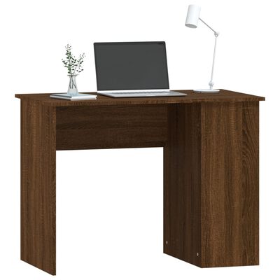 vidaXL barna tölgyszínű szerelt fa íróasztal 100 x 55 x 75 cm