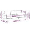 vidaXL 3 szem&eacute;lyes fekete b&aacute;rsony kanap&eacute; 180 cm