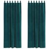 vidaXL S&ouml;t&eacute;t&iacute;tő f&uuml;gg&ouml;ny&ouml;k 2 pcs S&ouml;t&eacute;tz&ouml;ld 140 x 260 cm B&aacute;rsony