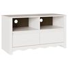vidaXL TV szekr&eacute;ny fi&oacute;kkal Drammen Feh&eacute;r 99 x 43 x 55 cm T&ouml;m&ouml;r fenyőfa