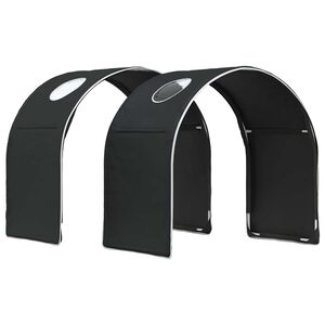 vidaXL &Aacute;gy Alag&uacute;t 2 pcs Fekete 211 x 52,5 x 2 cm Poli&eacute;szter